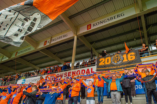Spectators in the stands
