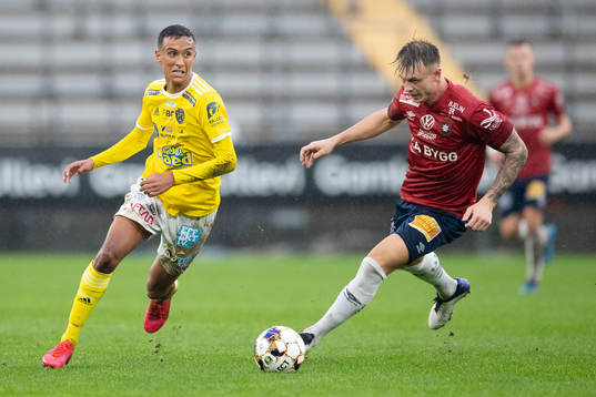 Falkenbergs Oliver Hintsa och Örgrytes Marcus Haglind