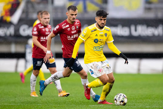 Örgrytes Ajdin Zeljkovic och Falkenbergs Mahmut Özen