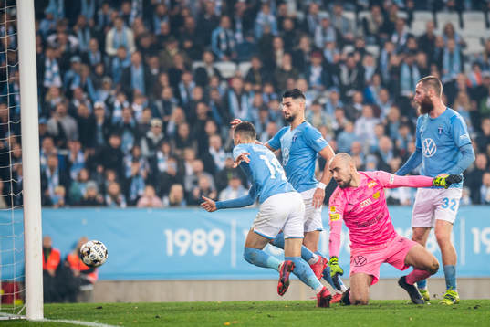 Malmö FFs Veljko Birmancevic, Antonio Colak och Jo Inge