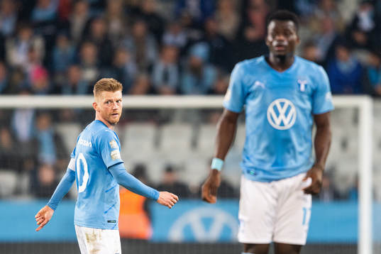 Malmö FFs Anders Christiansen deppar