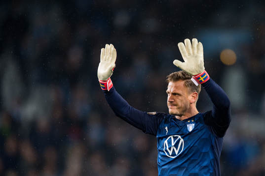 Malmö FFs målvakt Johan Dahlin