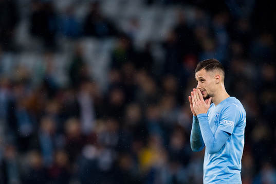 Malmö FFs Veljko Birmancevic deppar