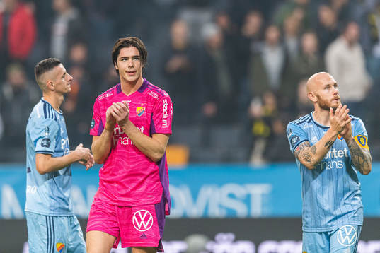 Djurgårdens målvakt Jacob Widell Zetterström deppar