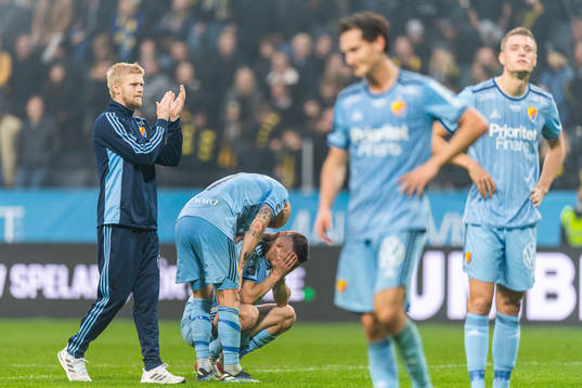 Djurgårdens Kalle Holmberg, Magnus Eriksson och Haris