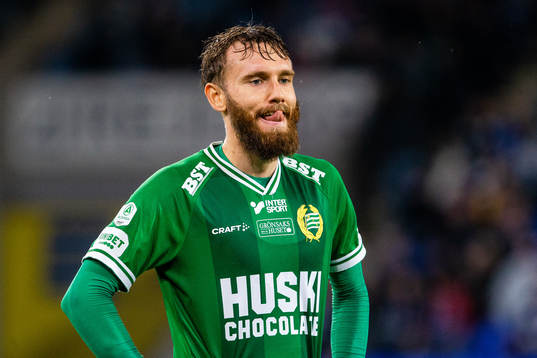 Hammarbys Simon Sandberg deppar