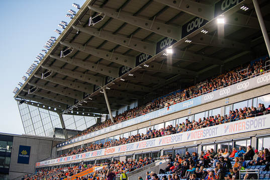 Spectators in the stands