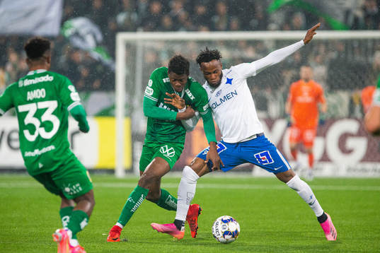 Hammarbys Aziz Mohammed Ouattara och IFK Norrköpings