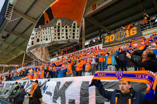 Spectators in the stands