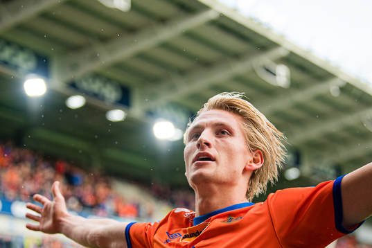 Erlend Segberg of Aalesund celebrates