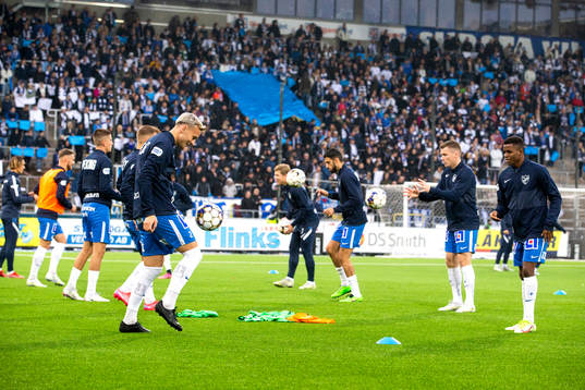 IFK Norrköping vid uppvärmningen