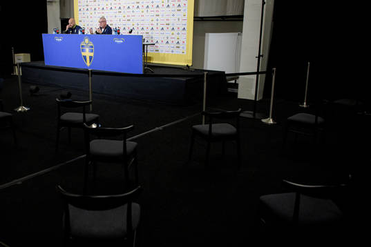 Head coach Janne Andersson of the Swedish national football