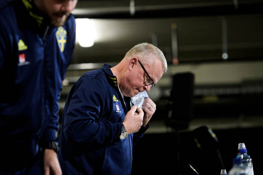 Head coach Janne Andersson of the Swedish national football