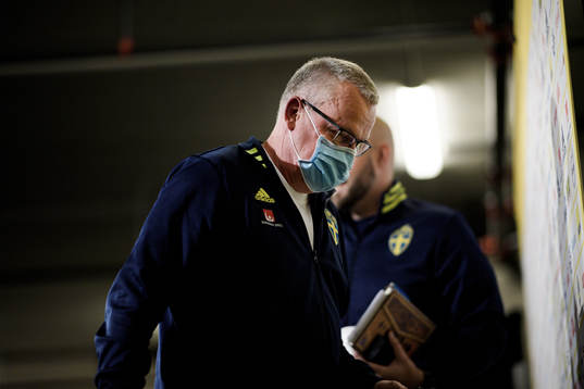 Head coach Janne Andersson of the Swedish national football