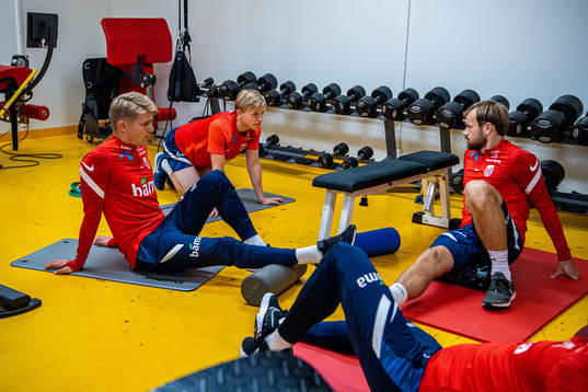 Martin Ødegaard, Mats Møller Dæhli and Iver Fossum of
