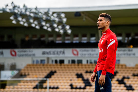 Ohi Omoijuanfo of the Norwegian national football team