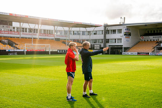 Mats Møller Dæhli and Kent Bergersen, assistant coach of
