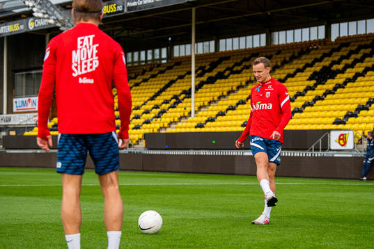 Marius Lode of the Norwegian national football team
