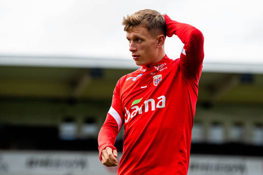 Marcus Holmgren Pedersen of the Norwegian national football