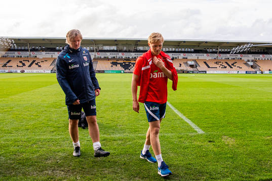 Kent Bergersen, assistant coach, and Mats Møller Dæhli of