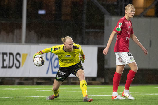 GAIS målvakt Mathias Karlsson och Filip Örnblom