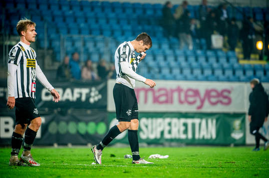Landskronas Linus Olsson och Philip Andersson deppar