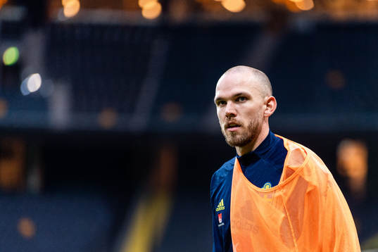 Marcus Danielson of the Swedish national football team