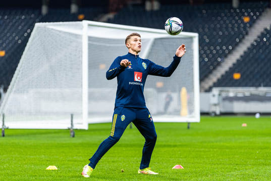 Viktor Gyökeres of the Swedish national football team