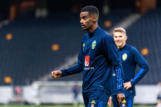 Alexander Isak of the Swedish national football team
