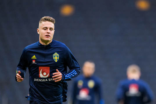 Mattias Svanberg of the Swedish national football team