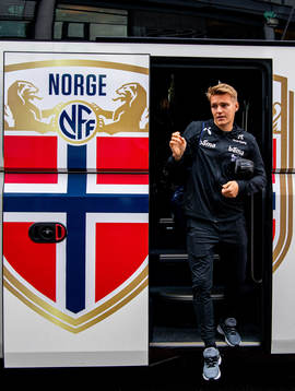Martin Ødegaard of the Norwegian national football team
