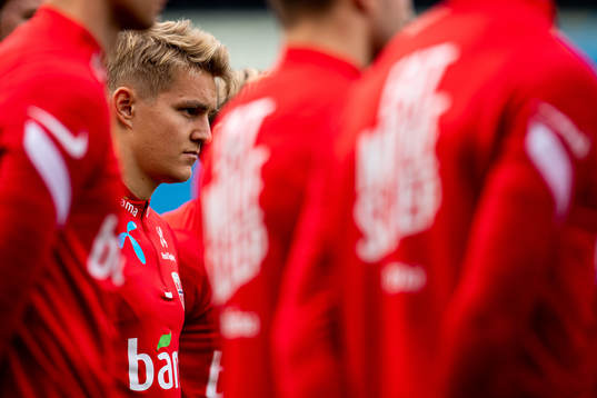 Martin Ødegaard of the Norwegian national football team