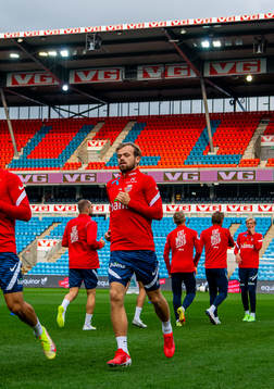 Iver Fossum of the Norwegian national football team