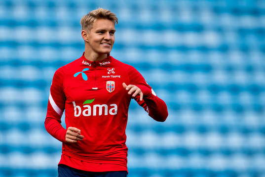 Martin Ødegaard of the Norwegian national football team
