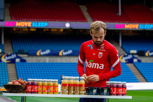 Iver Fossum of the Norwegian national football team