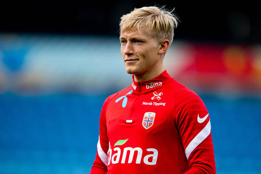 Birger Meling of the Norwegian national football team