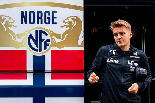 Martin Ødegaard of the Norwegian national football team
