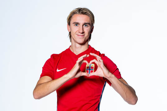 Dennis Johnsen of the Norwegian national football team