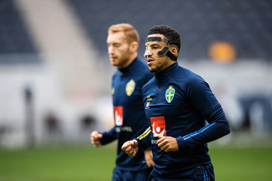 Martin Olsson of the Swedish national football team