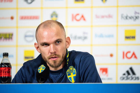 Marcus Danielson of the Swedish national football team