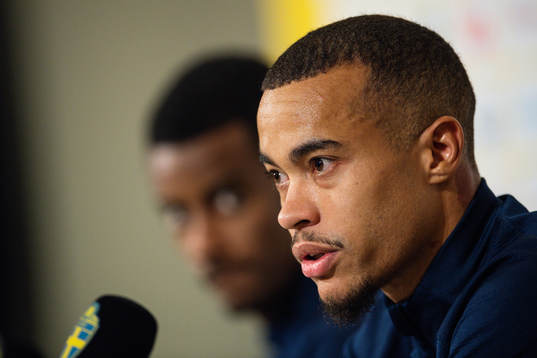 Robin Quaison of the Swedish national football team