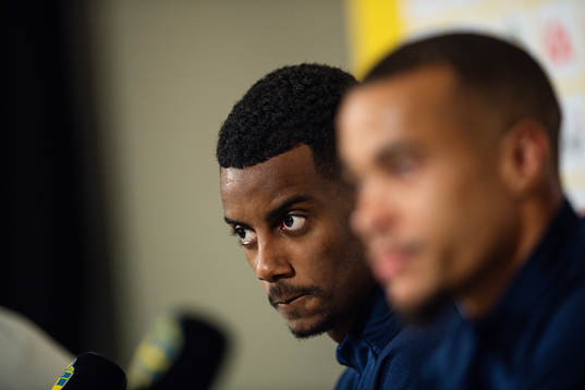Alexander Isak of the Swedish national football team