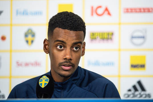 Alexander Isak of the Swedish national football team