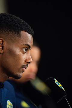 Alexander Isak of the Swedish national football team