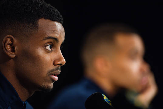 Alexander Isak of the Swedish national football team