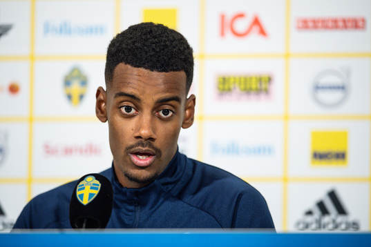 Alexander Isak of the Swedish national football team