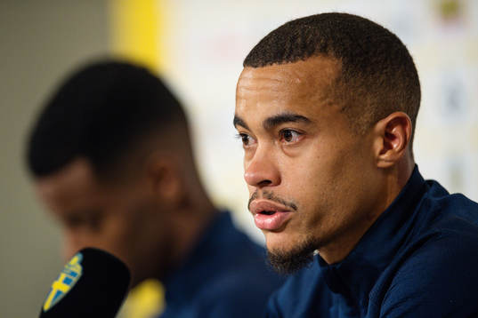 Robin Quaison of the Swedish national football team