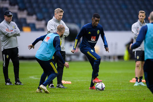 Alexander Isak of the Swedish national football team