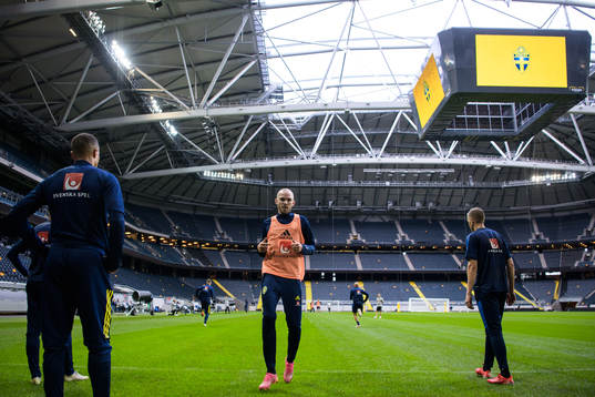 Marcus Danielson of the Swedish national football team