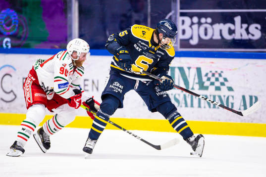 Moras Daniel Ljunggren och Södertäljes Filip Nordberg
